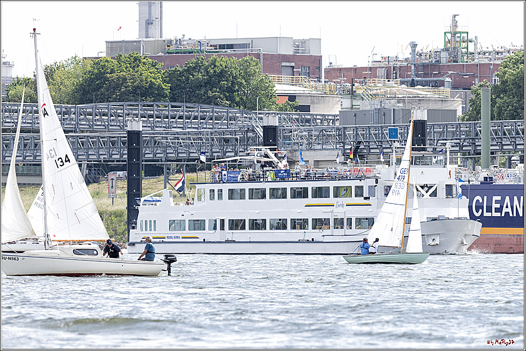 100 Jahre Rheinwoche 2022 - 2. Wettfahrt  Hitdorf - Duesseldorf, 03.06.2022,